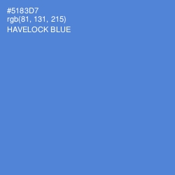 #5183D7 - Havelock Blue Color Image