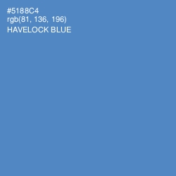 #5188C4 - Havelock Blue Color Image