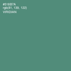 #518B7A - Viridian Color Image