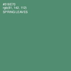 #518E70 - Spring Leaves Color Image
