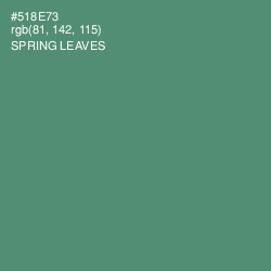 #518E73 - Spring Leaves Color Image