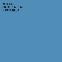 #518EB7 - Hippie Blue Color Image