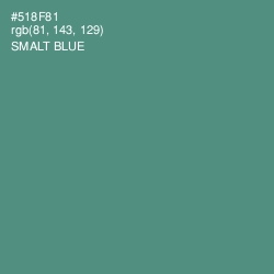 #518F81 - Smalt Blue Color Image