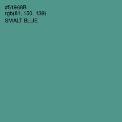 #51968B - Smalt Blue Color Image