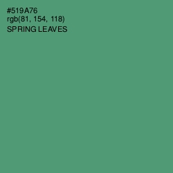 #519A76 - Spring Leaves Color Image