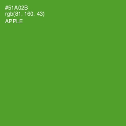 #51A02B - Apple Color Image