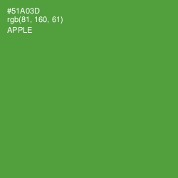 #51A03D - Apple Color Image