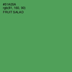 #51A05A - Fruit Salad Color Image
