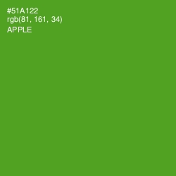 #51A122 - Apple Color Image