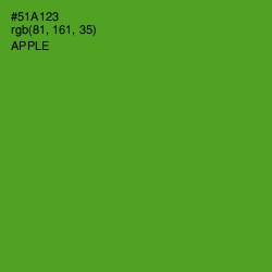 #51A123 - Apple Color Image