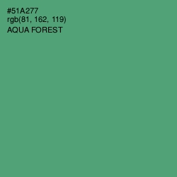 #51A277 - Aqua Forest Color Image