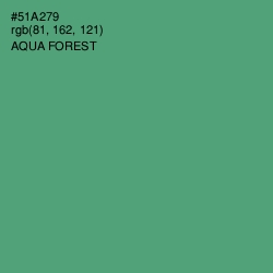 #51A279 - Aqua Forest Color Image