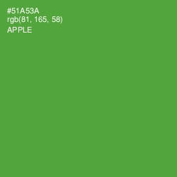 #51A53A - Apple Color Image