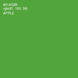 #51A53B - Apple Color Image