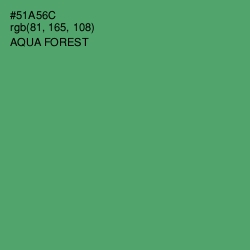 #51A56C - Aqua Forest Color Image