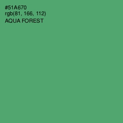 #51A670 - Aqua Forest Color Image