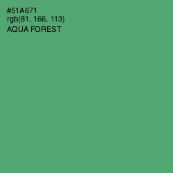 #51A671 - Aqua Forest Color Image