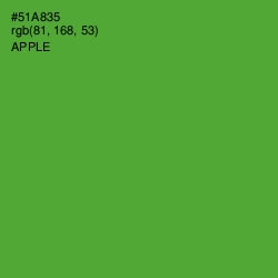 #51A835 - Apple Color Image