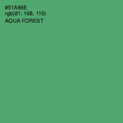 #51A86E - Aqua Forest Color Image