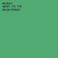 #51AA71 - Aqua Forest Color Image