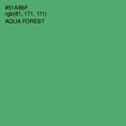 #51AB6F - Aqua Forest Color Image