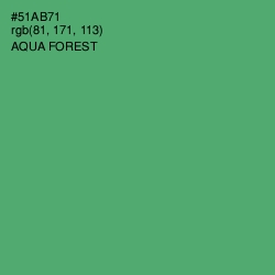 #51AB71 - Aqua Forest Color Image