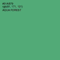 #51AB79 - Aqua Forest Color Image