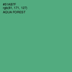 #51AB7F - Aqua Forest Color Image