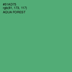 #51AD75 - Aqua Forest Color Image