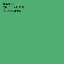 #51AE72 - Aqua Forest Color Image