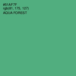 #51AF7F - Aqua Forest Color Image
