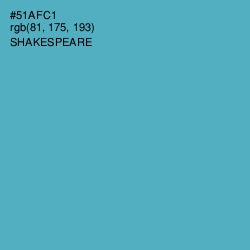 #51AFC1 - Shakespeare Color Image