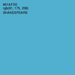 #51AFD0 - Shakespeare Color Image