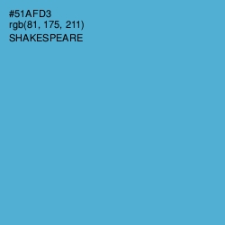 #51AFD3 - Shakespeare Color Image