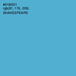 #51B0D1 - Shakespeare Color Image