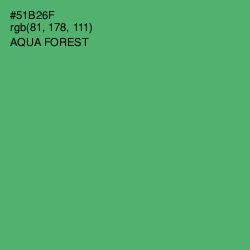 #51B26F - Aqua Forest Color Image
