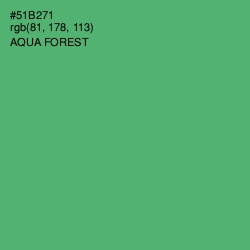 #51B271 - Aqua Forest Color Image