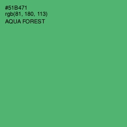 #51B471 - Aqua Forest Color Image