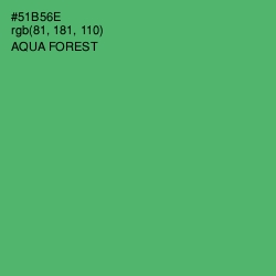 #51B56E - Aqua Forest Color Image