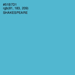 #51B7D1 - Shakespeare Color Image