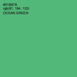 #51B87A - Ocean Green Color Image