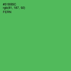 #51BB5C - Fern Color Image