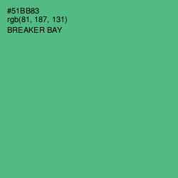 #51BB83 - Breaker Bay Color Image