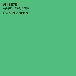 #51BE7E - Ocean Green Color Image