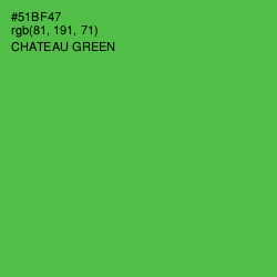 #51BF47 - Chateau Green Color Image