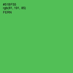 #51BF55 - Fern Color Image