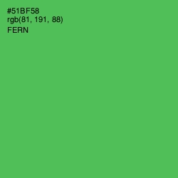 #51BF58 - Fern Color Image