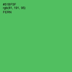 #51BF5F - Fern Color Image