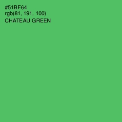#51BF64 - Chateau Green Color Image