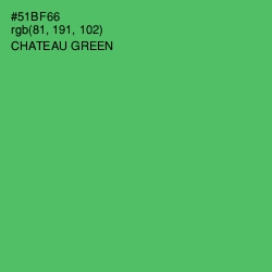 #51BF66 - Chateau Green Color Image